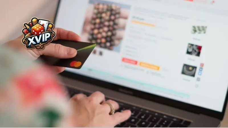 Thao tác rút tiền trên XVIP